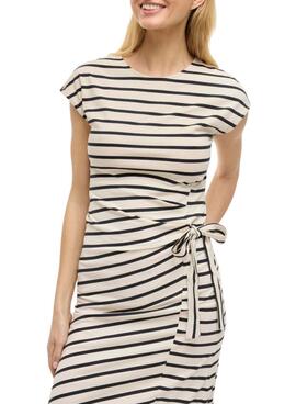 Robe Vila Vipompia à rayures blanches pour femme