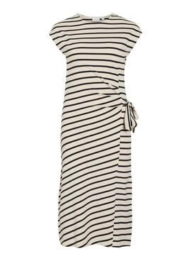 Robe Vila Vipompia à rayures blanches pour femme