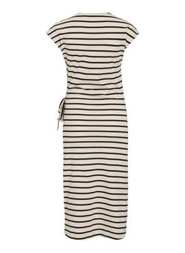 Robe Vila Vipompia à rayures blanches pour femme