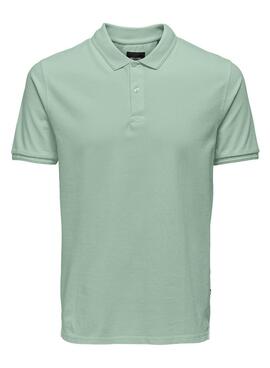 Polo Only and Sons Travis vert pour homme