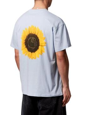 T-shirt Carhartt Sunflower bleue pour homme
