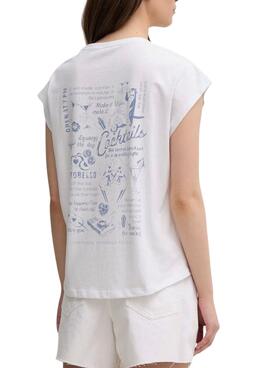 T-shirt Pepe Jeans Virginia blanc pour femme