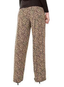 Pantalon Vila Nerea marron pour femme.