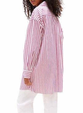 Robe Tommy Jeans Oversized rose pour femme