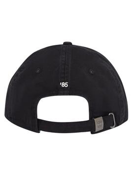 Casquette Tommy Hilfiger Flag Soft noire pour homme.