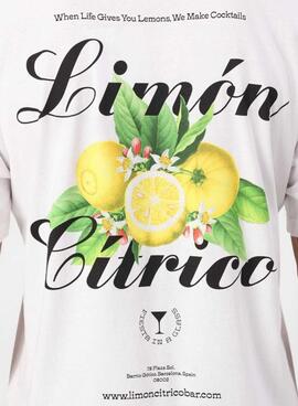 T-shirt Only and Sons Keane Lemon blanc pour homme