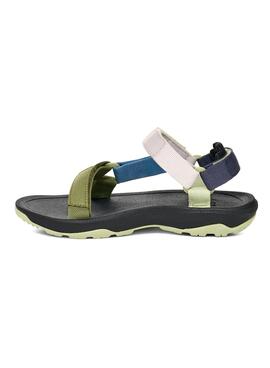 Sandales Teva Hurricane vertes pour garçons et filles