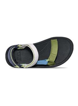Sandales Teva Hurricane vertes pour garçons et filles