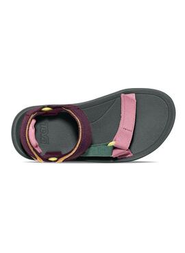 Sandales Teva Hurricane vertes et roses pour fille