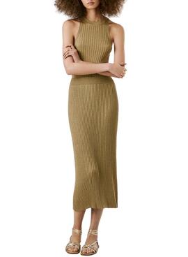 Haut Pepe Jeans Celia doré pour femme