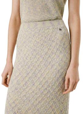 Jupe Pepe Jeans Claire beige pour femme
