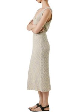 Jupe Pepe Jeans Claire beige pour femme