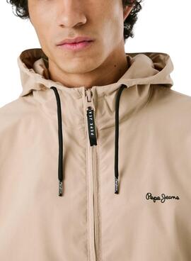 Veste Pepe Jeans Monson beige pour homme.