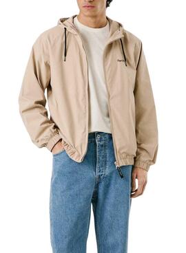 Veste Pepe Jeans Monson beige pour homme.
