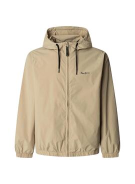 Veste Pepe Jeans Monson beige pour homme.