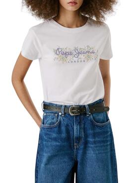T-shirt Pepe Jeans Ava blanc pour femme