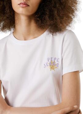 T-shirt Pepe Jeans Amanda blanc pour femme