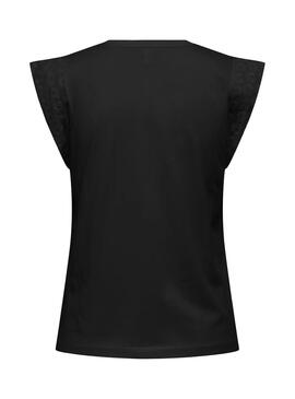 T-shirt Only Henriette noir pour femme