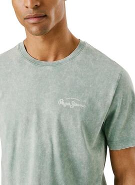 T-shirt Pepe Jeans Terell verte pour homme