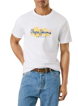 T-shirt Pepe Jeans Milton blanc pour homme