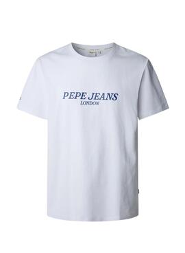 T-shirt Pepe Jeans Tadeo blanc pour homme