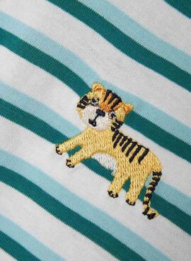 T-shirt Name It Jellan rayures tigre pour garçon