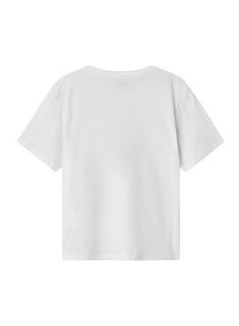 T-shirt Name It Jekan blanc pour fille