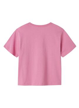T-shirt Name It Jassa rose pour fille