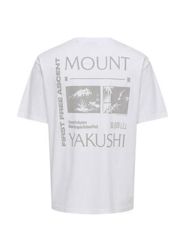 T-shirt Only and Sons Tristan blanc pour homme