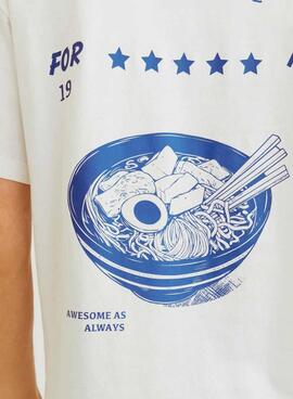 T-shirt Jack and Jones Charge blanc pour homme