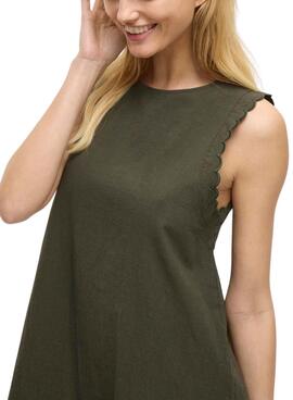 Robe Vila Vifernanda verte pour femme
