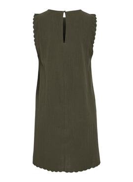 Robe Vila Vifernanda verte pour femme