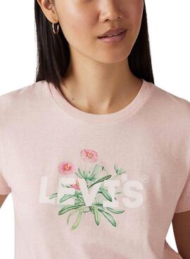 T-shirt Levis The Perfect Tee rose pour femme
