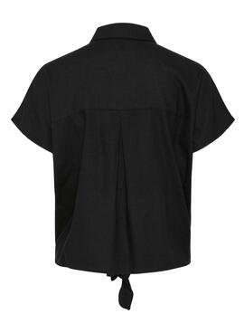 Chemise Pieces Pia noire pour femme