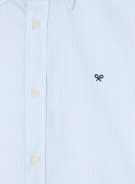 Chemise Silbon Oxford à rayures vertes pour homme