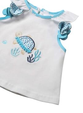 Ensemble de salle de bain bleu pour bébé de la marque Mayoral.