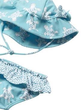 Ensemble de salle de bain bleu pour bébé de la marque Mayoral.