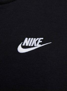 Sweatshirt Nike Club Fleece noir pour femme et homme
