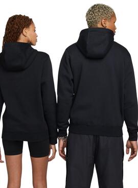 Sweatshirt Nike Club Fleece noir pour femme et homme