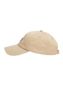 Casquette Tommy Jeans Heritage Core beige pour homme
