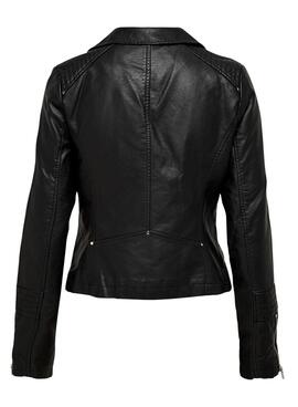 Veste en similicuir noir pour femme Only Gemma