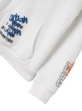 Sweatshirt Name It Lucian blanc pour enfant
