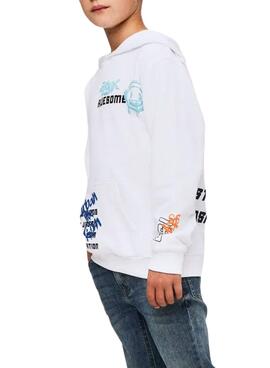 Sweatshirt Name It Lucian blanc pour enfant