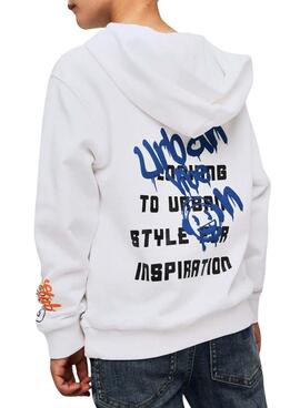 Sweatshirt Name It Lucian blanc pour enfant