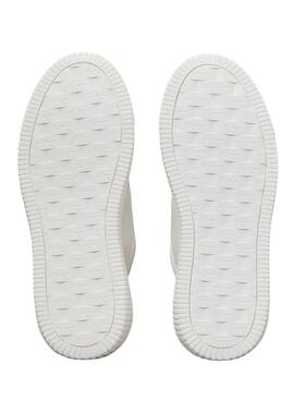 Sneakers Calvin Klein Jeans Classic Cupsole blanc pour femme.