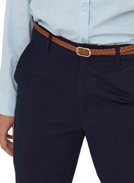 Pantalon Only Sax bleu marine pour femme