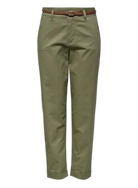 Pantalon Only Sax vert pour femme