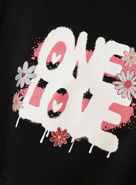 Sweatshirt Name It Kory noir pour fille