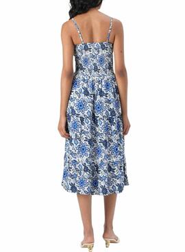 Robe Only Zelina bleue à motif floral pour femme