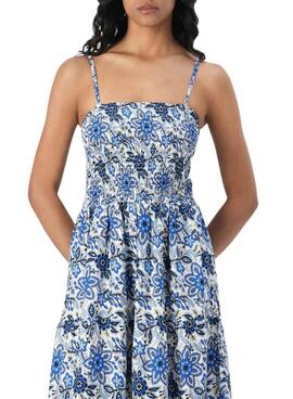 Robe Only Zelina bleue à motif floral pour femme